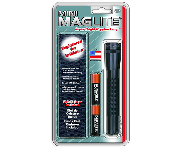 Mini Maglite LED Flashlight Holster Combo Pack, 2 Cell AA < Maglite 