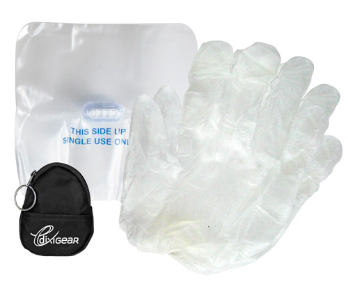 Gotcha Covered CPR Barrier Shield Kit Keychain < DixiGear #158130 