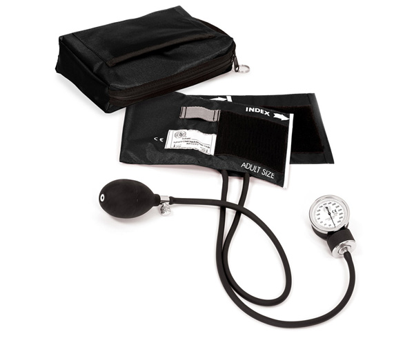 Premium Aneroid Sphygmomanometer With Carry Case, Adult, Black < Prestige Medical #882-BLK 
