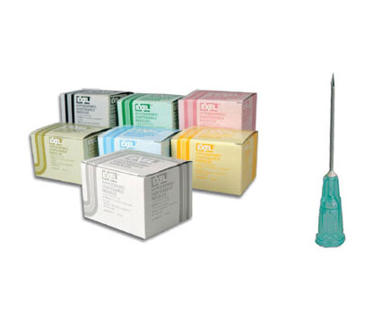Hypodermic Needles 22G X 1 1/2" , Box/100 < Exel Int. #26412 