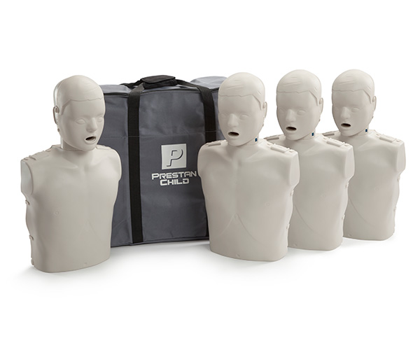 Professional Adult Light Skin CPR/AED Training Manikins, 4-Pack < PRESTAN #PP-AM-400M 