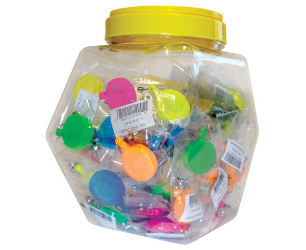 Display of 60 Assorted Retracteze ID Holders, Neon , 60 Pack < Prestige Medical #DIS-13-N 