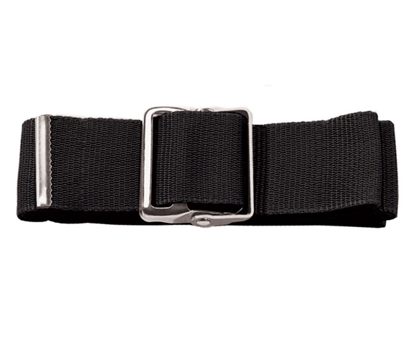 Nylon Gait Belt with Metal Buckle, Black < Prestige Medical #623-BLK 