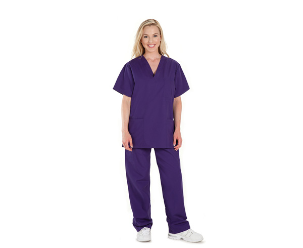 Premium Five Pocket Unisex Scrub Pant, XXS, Grape < Prestige Medical #401-GRP-XXS 