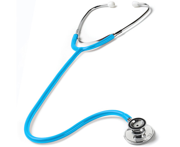 Ultra-Sensitive Dual Head Stethoscope, Adult, Neon Blue < Prestige Medical #S125-N-BLU 