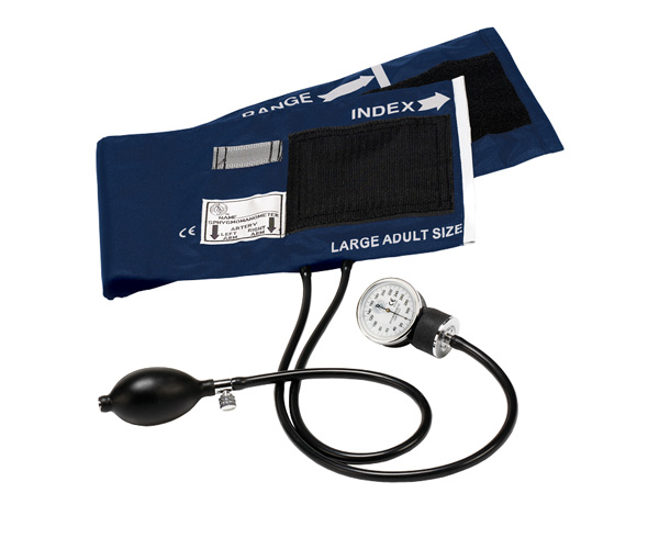 Premium Large Adult Aneroid Sphygmomanometer, Large Adult, Navy < Prestige Medical #82-OB-NAV 