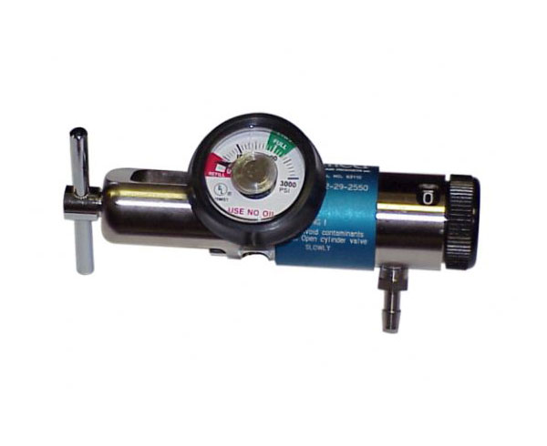 Spectrum Oxygen Regulator 25 LPM w/ 2 check Valves < Allied Healthcare Products #32-29-2550 
