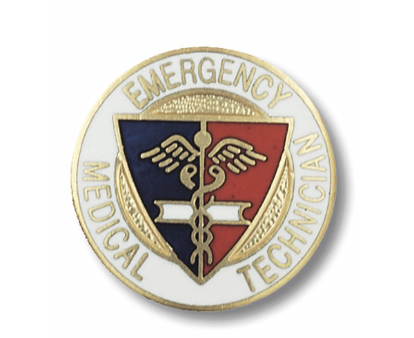Emergency Medical Technician Emblem Pin < Prestige Medical #1086 