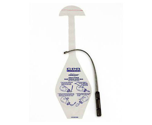 Life Form CPR Prompt Face Shield / Lung Bags - Adult / Child Pack/100 < Nasco #LF06208U 