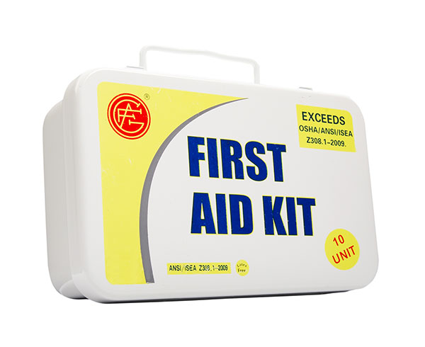 Unitized First Aid Kit, 10 Unit, Metal Case < Genuine First Aid #9999-2001 