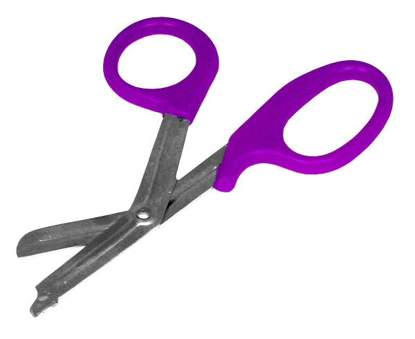 Paramedic Shears, 7 1/4", Purple < 