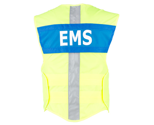 G3 Basic Safety Vest, Fluorescent W/ Ems Name Plate < StatPacks #G32000FL 