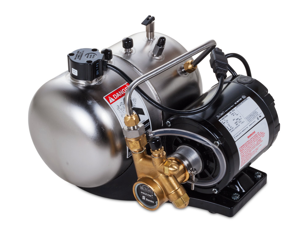 Picture of Machine, Sink Faucet, Motor with text - WARNING PROCON® 102 MOTOR OPEN.