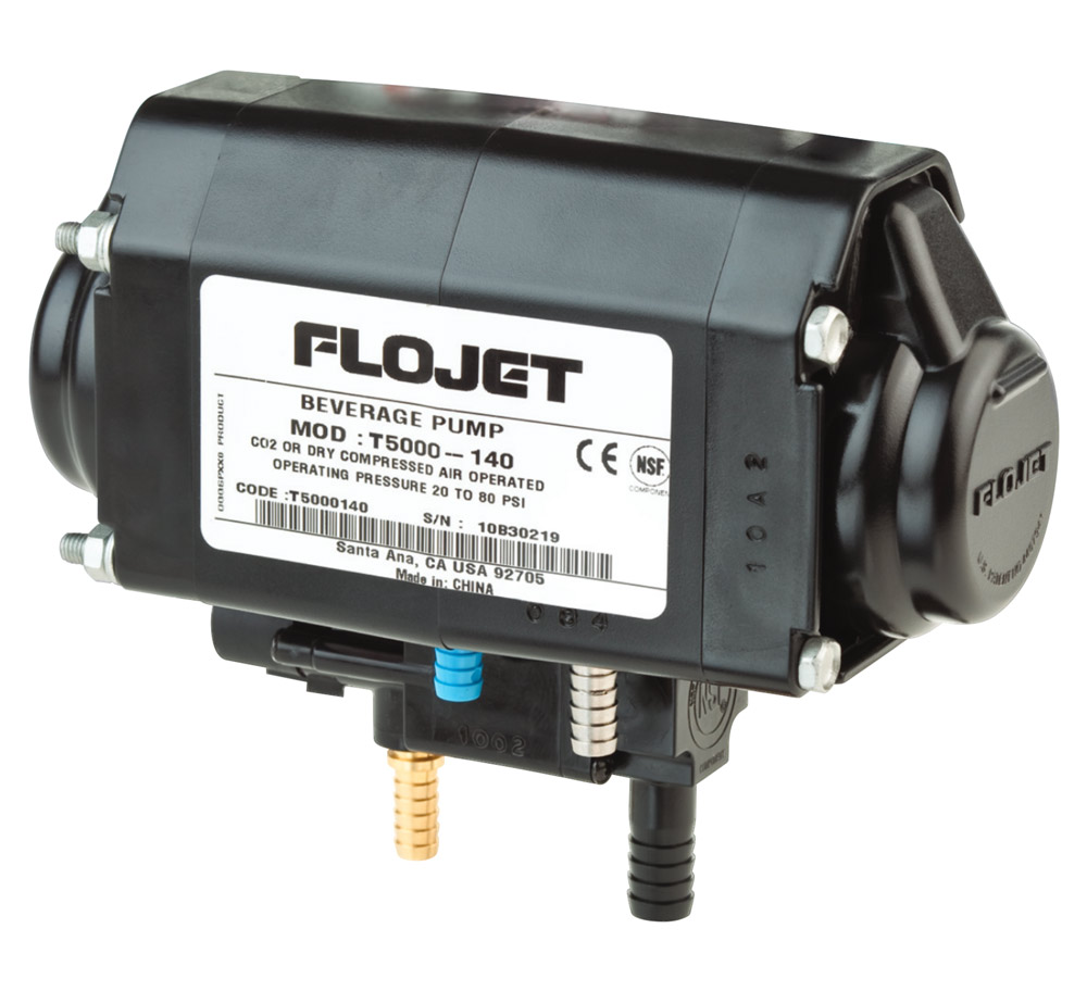 Picture of Machine, Camera, Electronics with text FLOJET BEVERAGE PUMP CE NSF COMPONEN CO2 OR DRY CO...