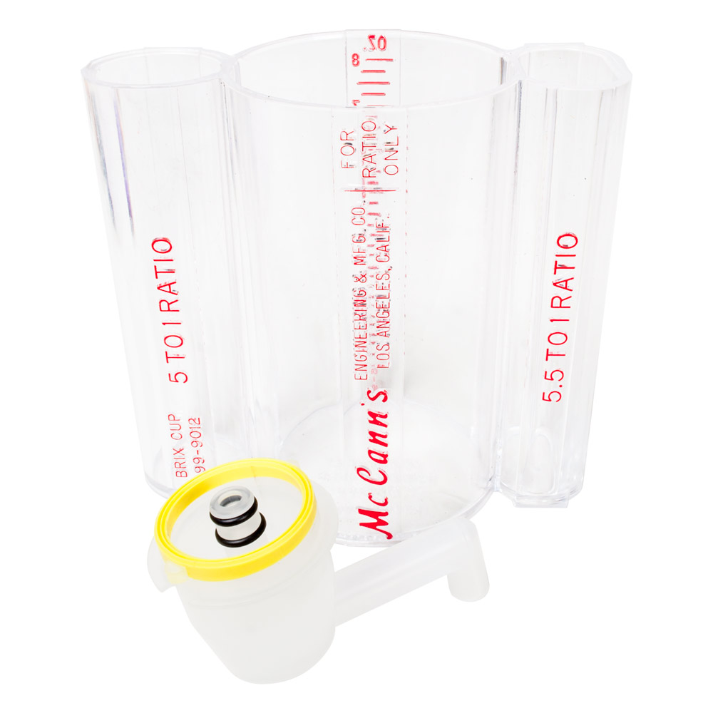 Picture of Measuring Cup, Cup with text BRIX CUP 5 TOIRATIO 99-9012 FOR ENGINEERING & MFG.CO., : Mc ...