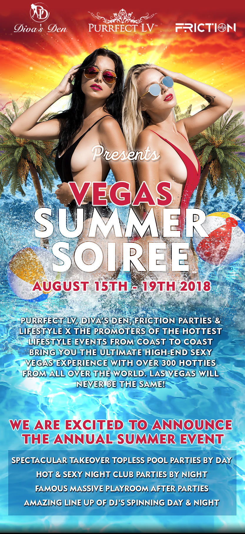 Vegas Summer Soiree - August 15th - 19th, 2018 - Swinger Party