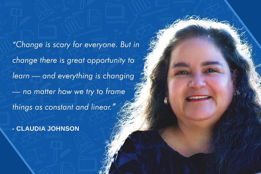 UniCourt Influencer Q&A with Claudia Johnson of Pro Bono Net