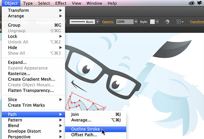 screenshot of how to save images for the web in Adobe Illustrator