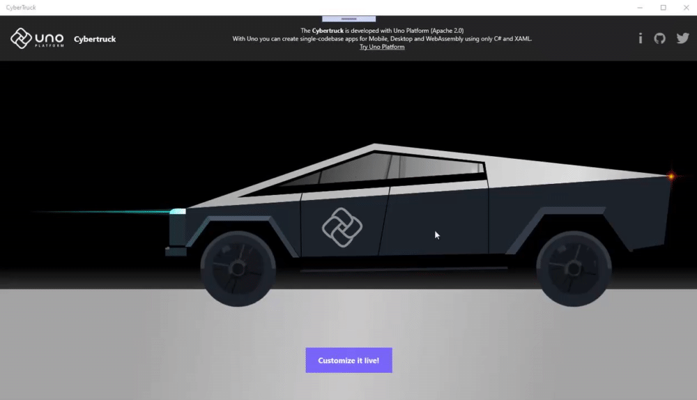 Cybertruck UWP / WinUI