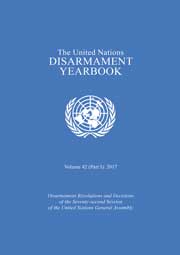 United Nations Disarmament Yearbook