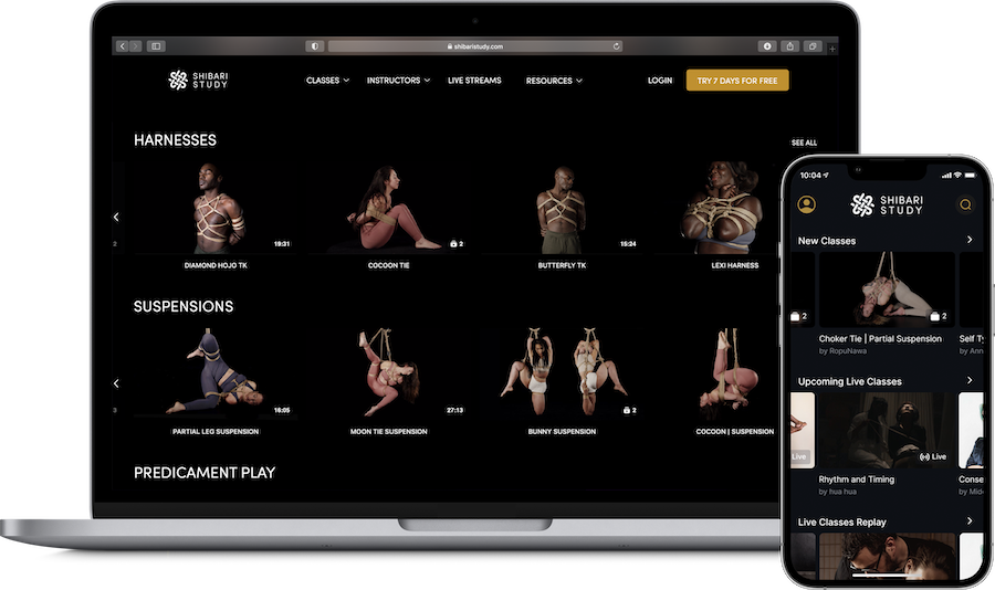Desktop and mobile app view of the platform