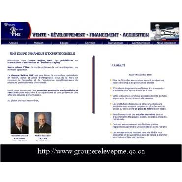 Porte folio référence Groupe Relève PME