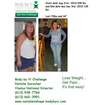 That is me before my challenge and after