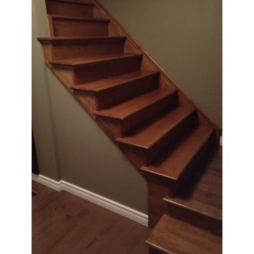 Solid maple custom staircase