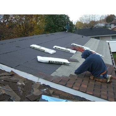 100% covered with felt underlayment