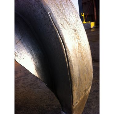 Tine damage is ground clean