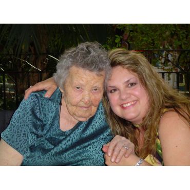 HoneyDo owner, Rhonda, with her Grandma