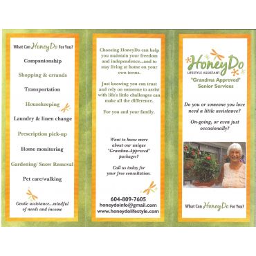 HoneyDo brochure - Page 1