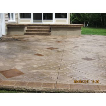 Terrasse 15 béton estampé