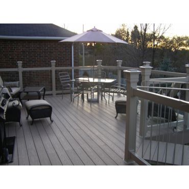 Composite Deck & Glass Rail