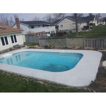 coated pool deck