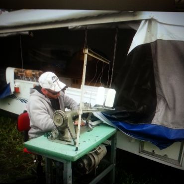 MOBILE R.V. TENT REPAIRS-UPHOLSERY