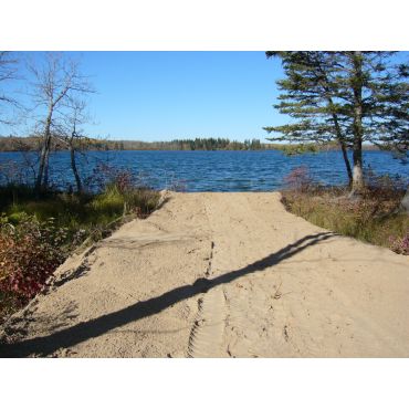 One of 2 walkways to water access
