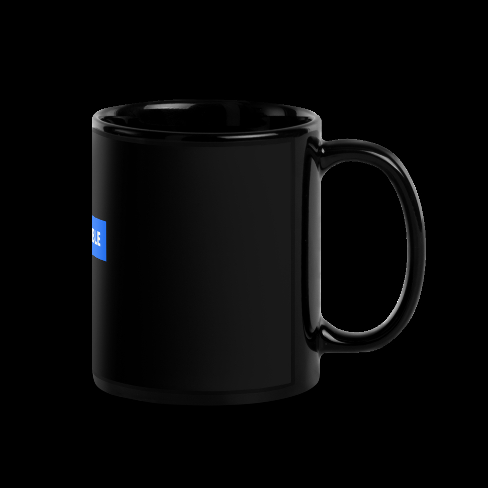 Black Glossy Mug — view 3
