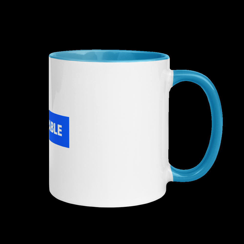 White Ceramic Mug with Color Inside