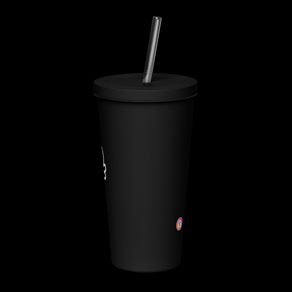 Insulated Tumbler with a Straw