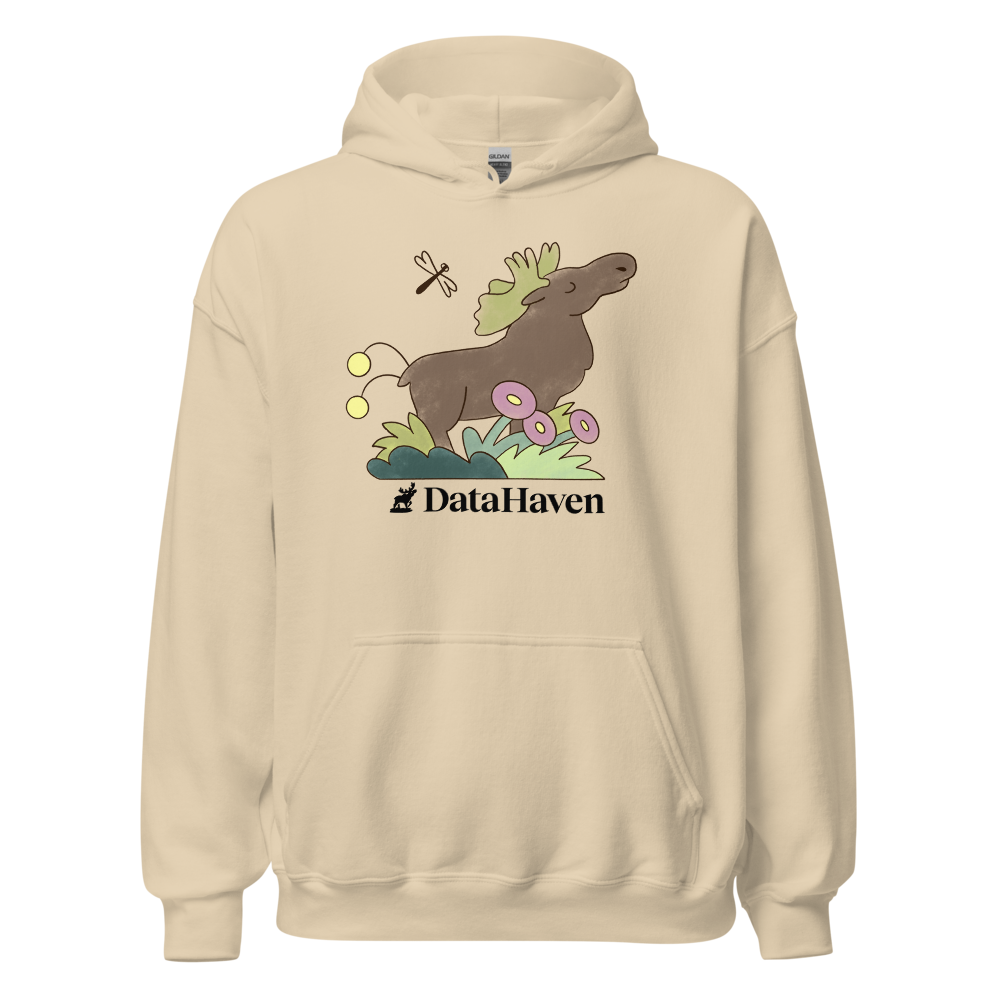 Cute Moose Graphic Unisex Hooded Sweatshirt