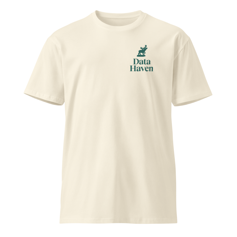 Unisex Heavy Cotton Tee (Logo front, Leave the Herd Bruce Forest back)