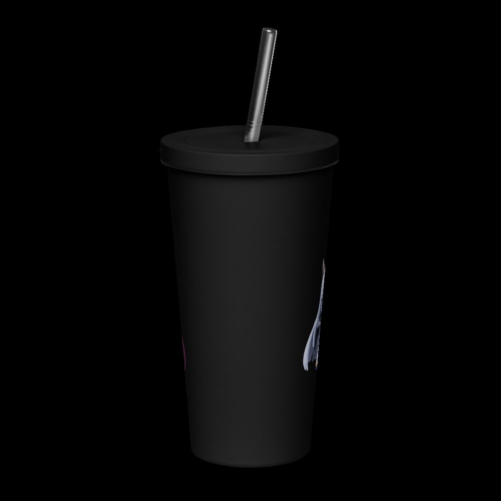 Insulated Tumbler with a Straw