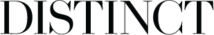 distinct white logo