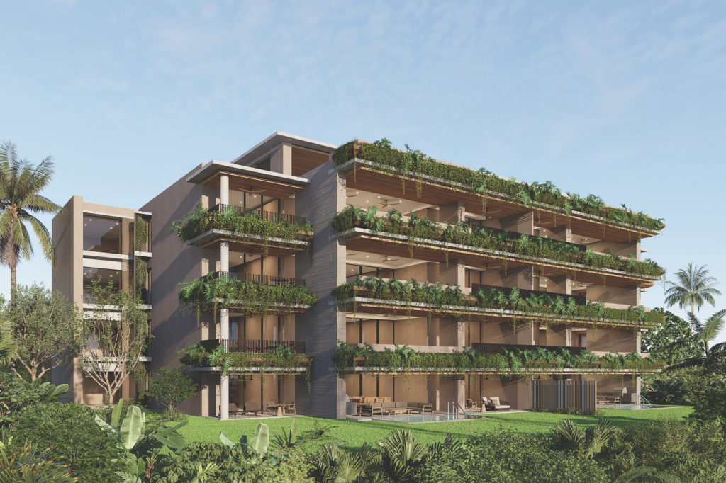 exterior view of Montage Punta Mita with greenery