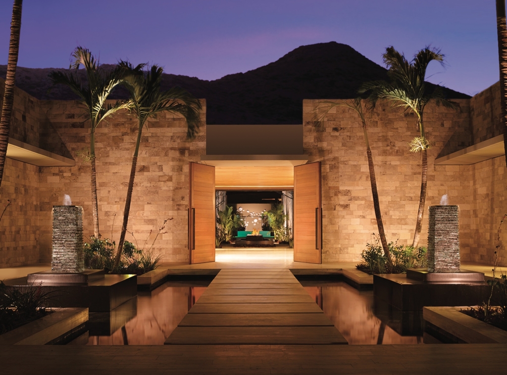 the entrance to montage los cabos spa montage