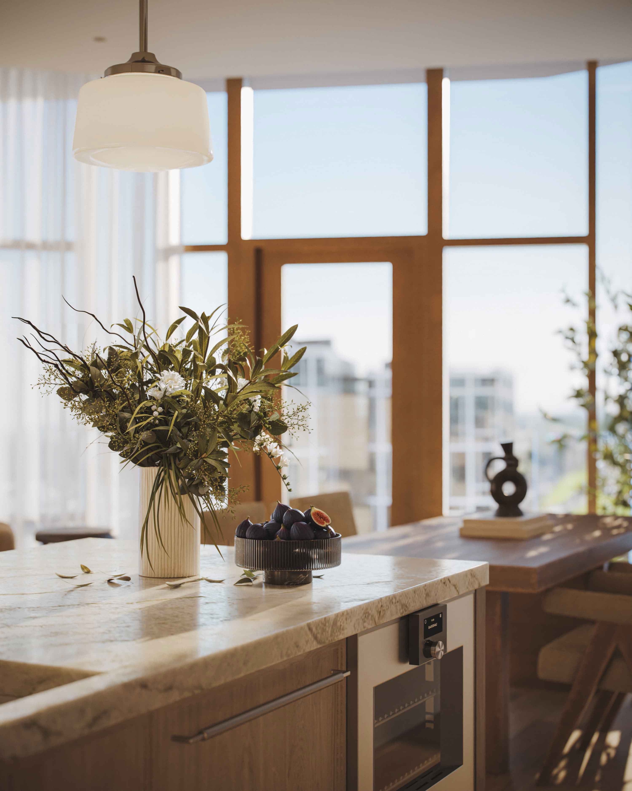 luxury apartment interior design in a Pendry Residences Nashville kitchen