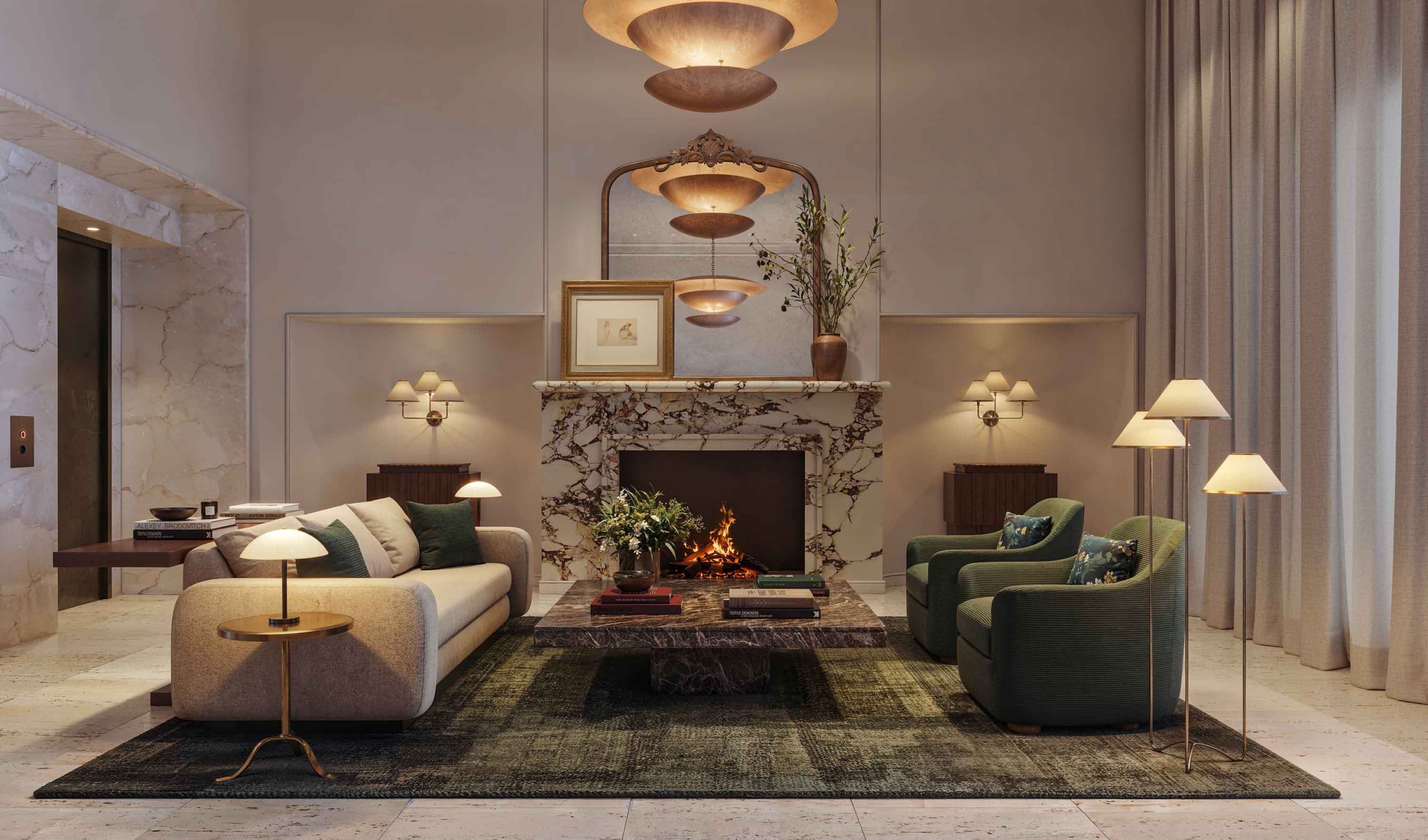 Luxury home interior design at Pendry Residences Nashville