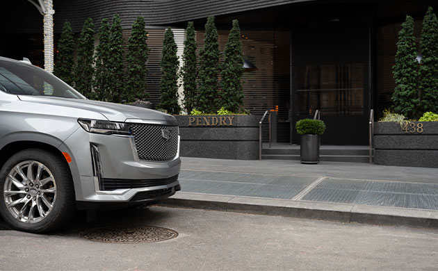 Cadillac outside of Pendry Manhattan West