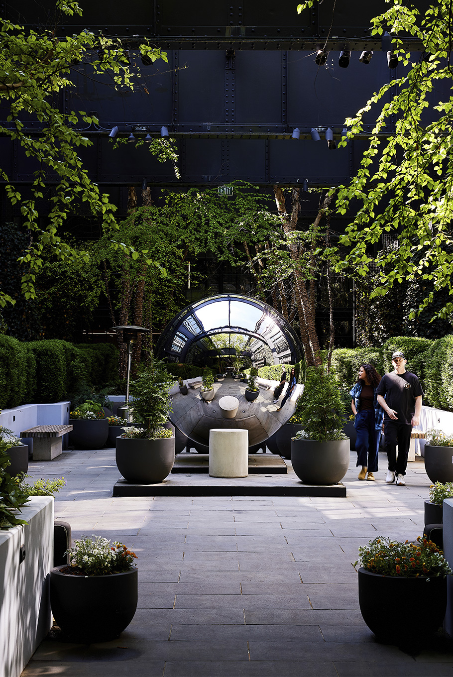 The courtyard at Pendry Baltimore